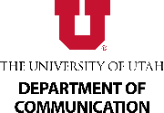 University of Utah Department of Communication Logo